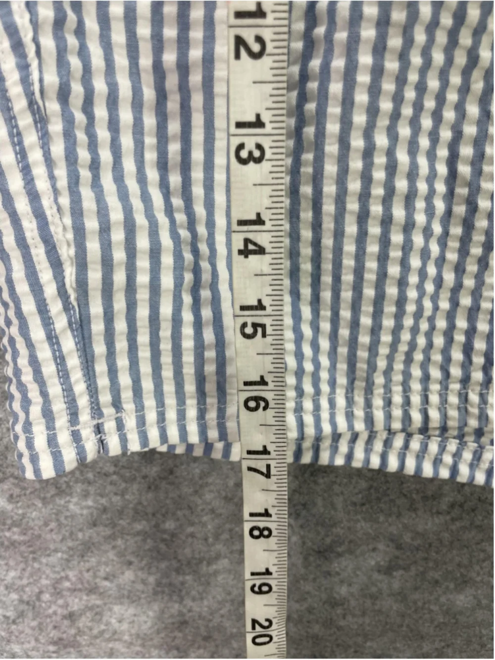J.CREW Shorts Mens 2XL Blue Stripe Flex Swim Trunks Drawstring Lined Stretch